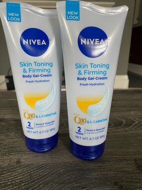 NIVEA Skin Toning & Firming Body Gel-Cream - Fresh Hydration (White/Blue)